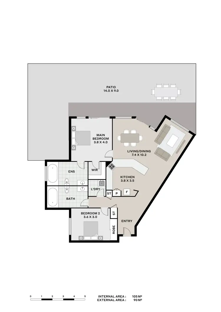 Floorplan of Homely house listing, 1B/3-7 The Strand, Townsville City QLD 4810