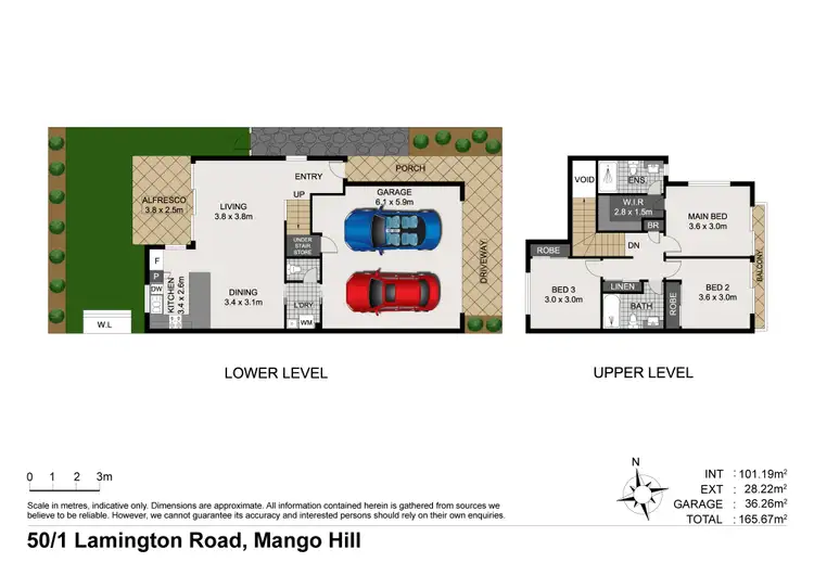 Floorplan of Homely townhouse listing, 50/1 Lamington Road, Mango Hill QLD 4509