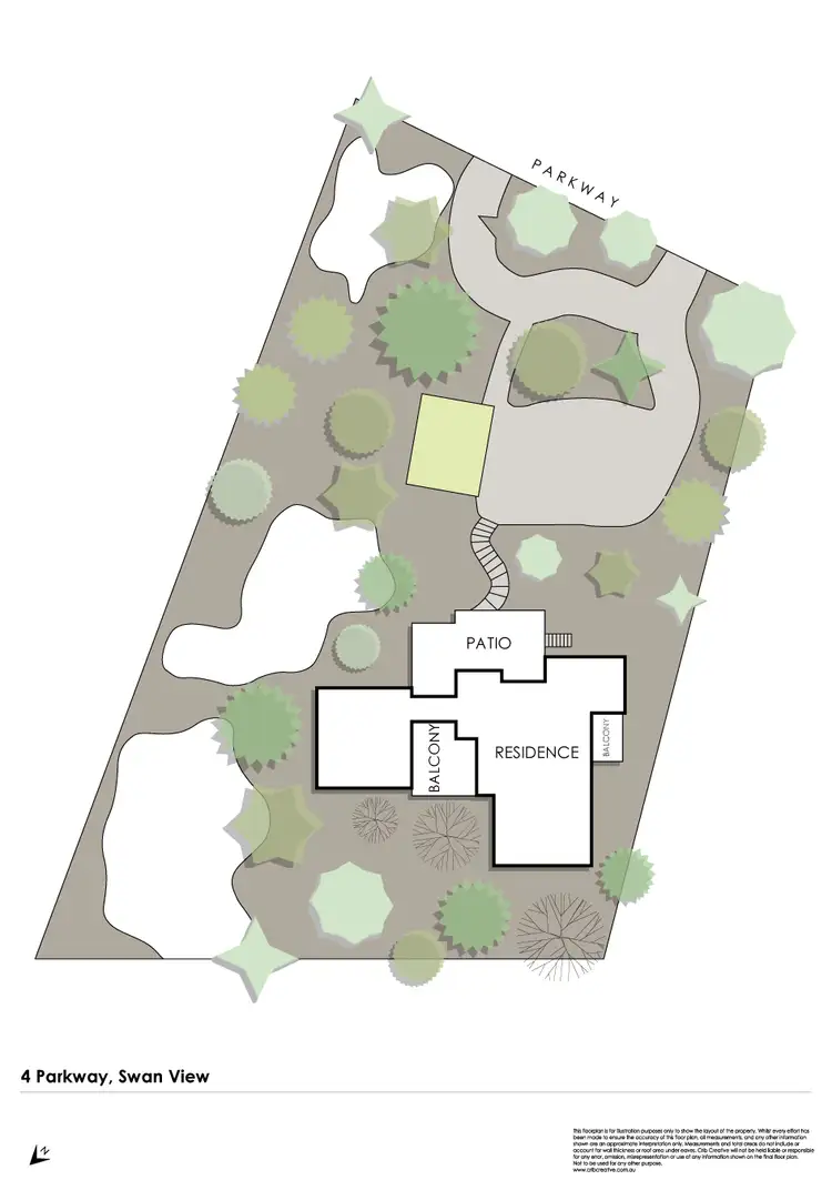 Floorplan of Homely house listing, 4 Parkway, Swan View WA 6056