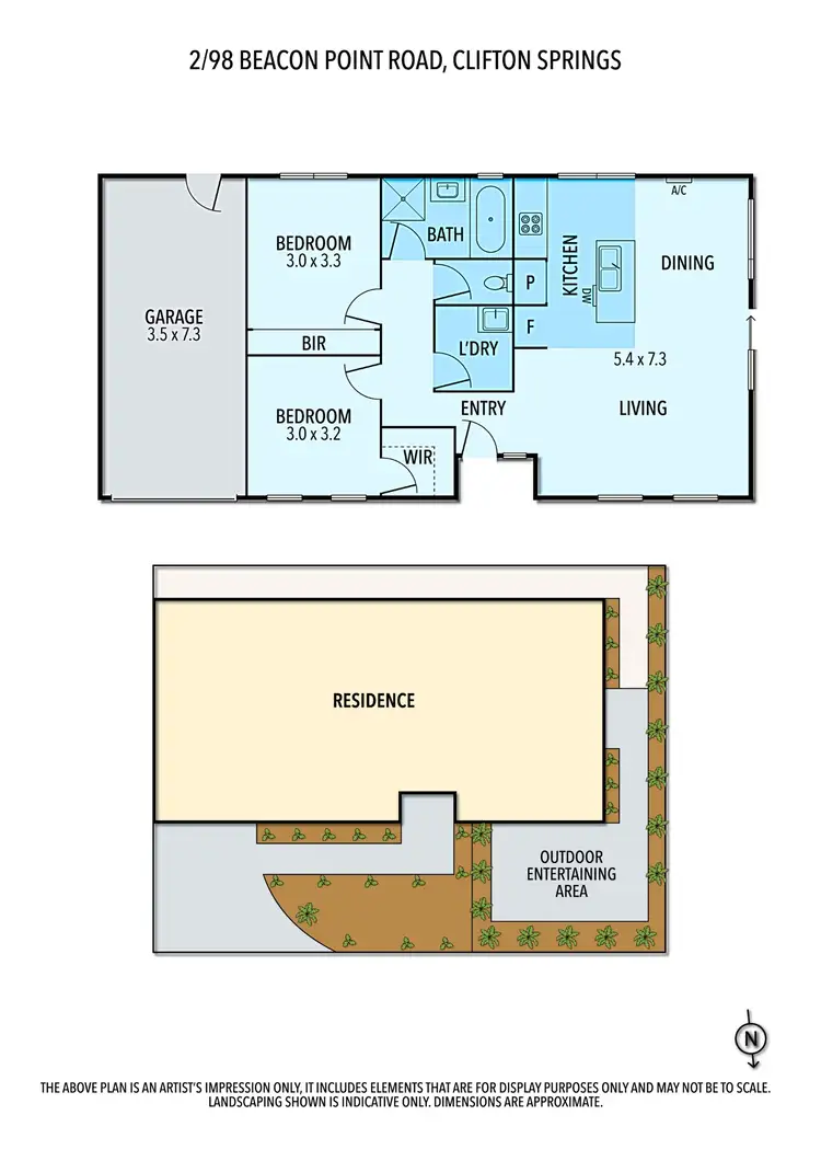 Floorplan of Homely house listing, 2/98 Beacon Point Road, Clifton Springs VIC 3222