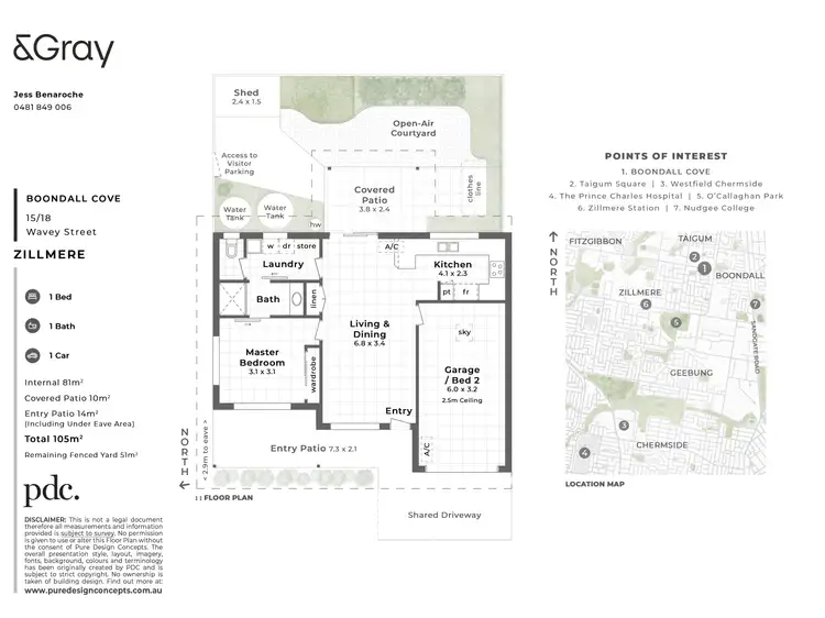 Floorplan of Homely villa listing, 15/18 Wavey Street, Zillmere QLD 4034