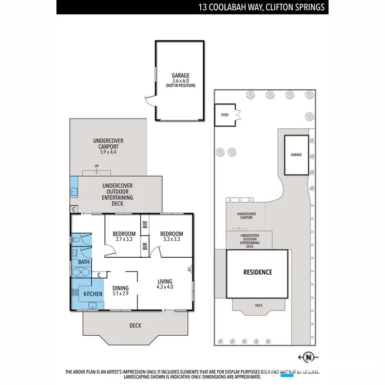 Floorplan of Homely house listing, 13 Coolabah Way, Clifton Springs VIC 3222