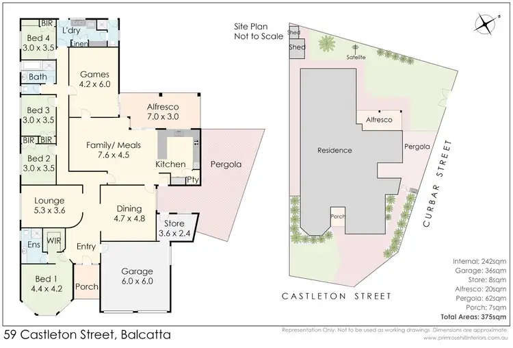Floorplan of Homely house listing, 59 Castleton Street, Balcatta WA 6021