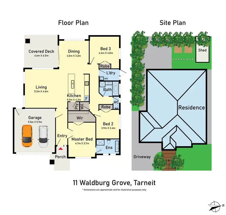 Floorplan of Homely house listing, 11 Waldburg Grove, Tarneit VIC 3029