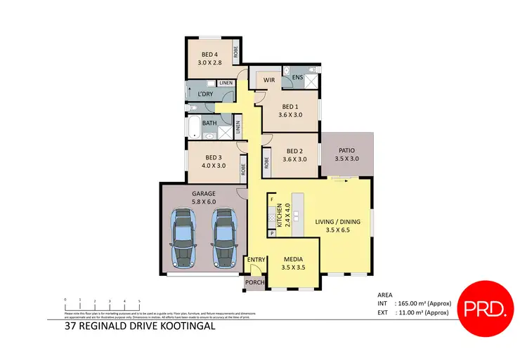 Floorplan of Homely house listing, 37 Reginald Drive, Kootingal NSW 2352