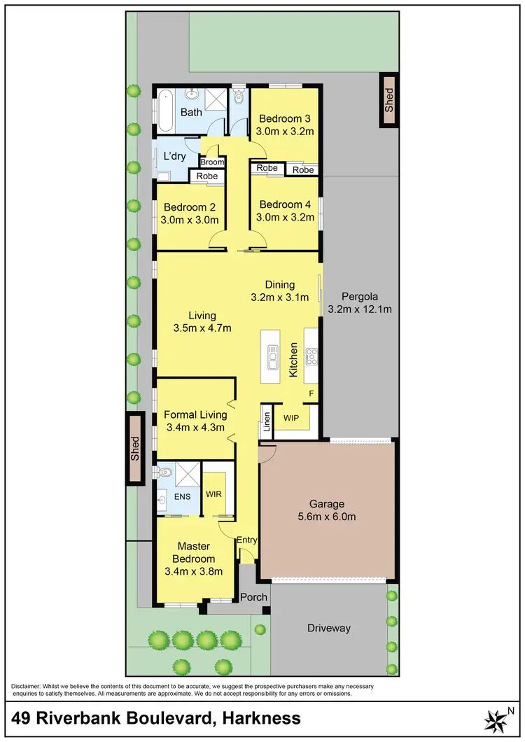 Floorplan of Homely house listing, 49 Riverbank Boulevard, Harkness VIC 3337