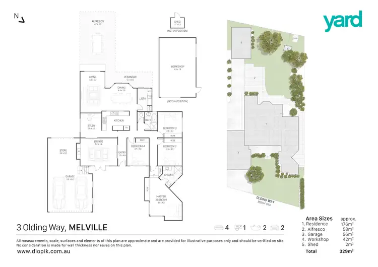 Floorplan of Homely house listing, 3 Olding Way, Melville WA 6156