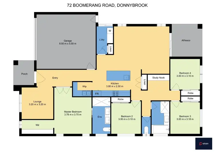 Floorplan of Homely house listing, 72 Boomerang Rd,, Donnybrook VIC 3064