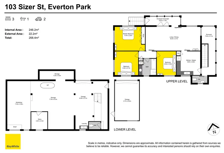 Floorplan of Homely house listing, 103 Sizer Street, Everton Park QLD 4053