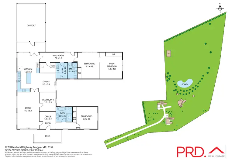 Floorplan of Homely house listing, 7778B Midland Highway, Magpie VIC 3352