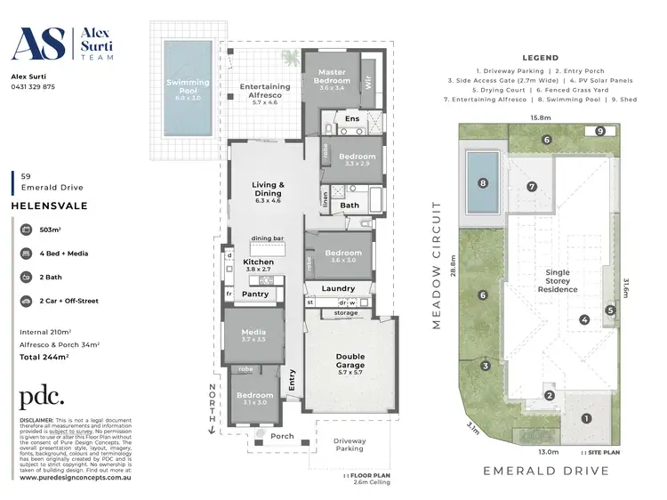 Floorplan of Homely house listing, 59 Emerald Drive, Helensvale QLD 4212
