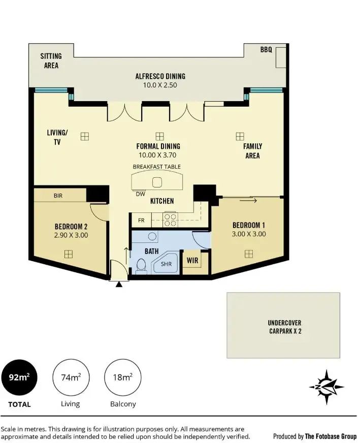 Floorplan of Homely apartment listing, 807/55-61 Hindmarsh Square, Adelaide SA 5000