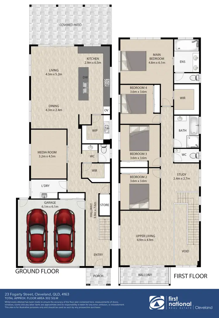 Floorplan of Homely house listing, 23B Fogarty Street, Cleveland QLD 4163