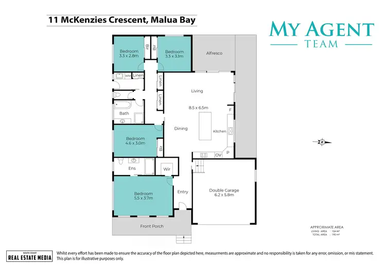 Floorplan of Homely house listing, 11 Mckenzies Crescent, Malua Bay NSW 2536