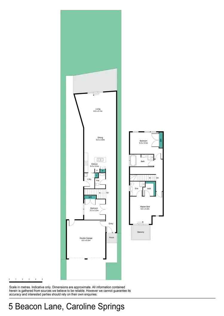 Floorplan of Homely townhouse listing, 5 Beacon Lane, Caroline Springs VIC 3023