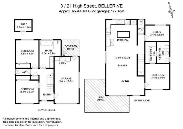 Floorplan of Homely unit listing, 3/21 High Street, Bellerive TAS 7018