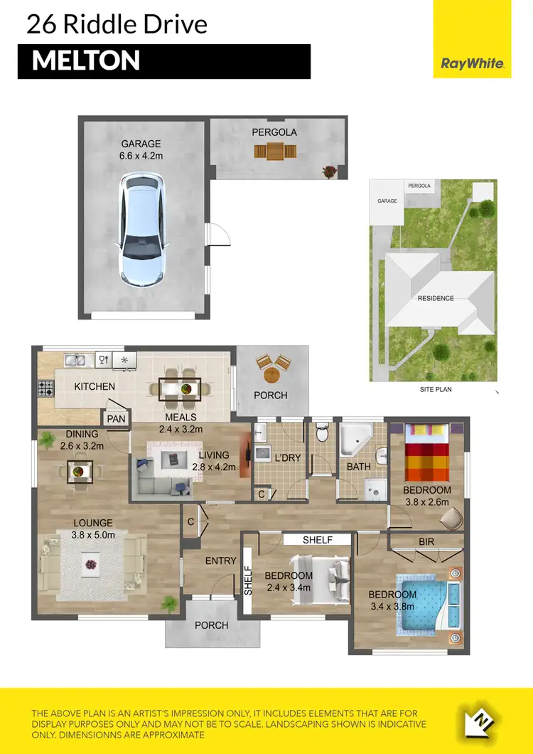 Floorplan of Homely house listing, 26 Riddle Drive, Melton VIC 3337