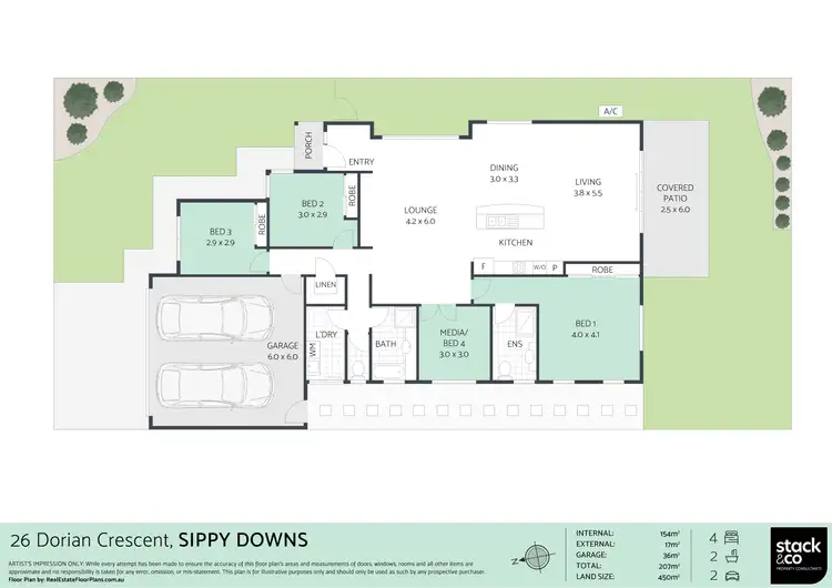Floorplan of Homely house listing, 26 Dorian Crescent, Sippy Downs QLD 4556