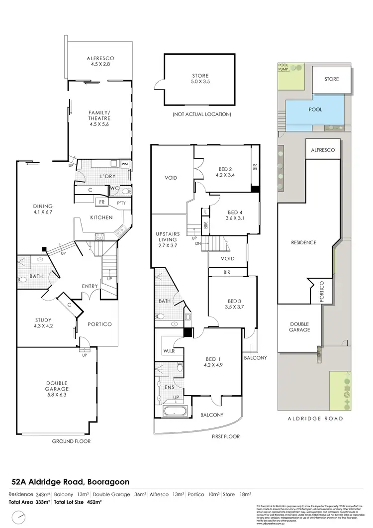 Floorplan of Homely house listing, 52A Aldridge Road, Booragoon WA 6154