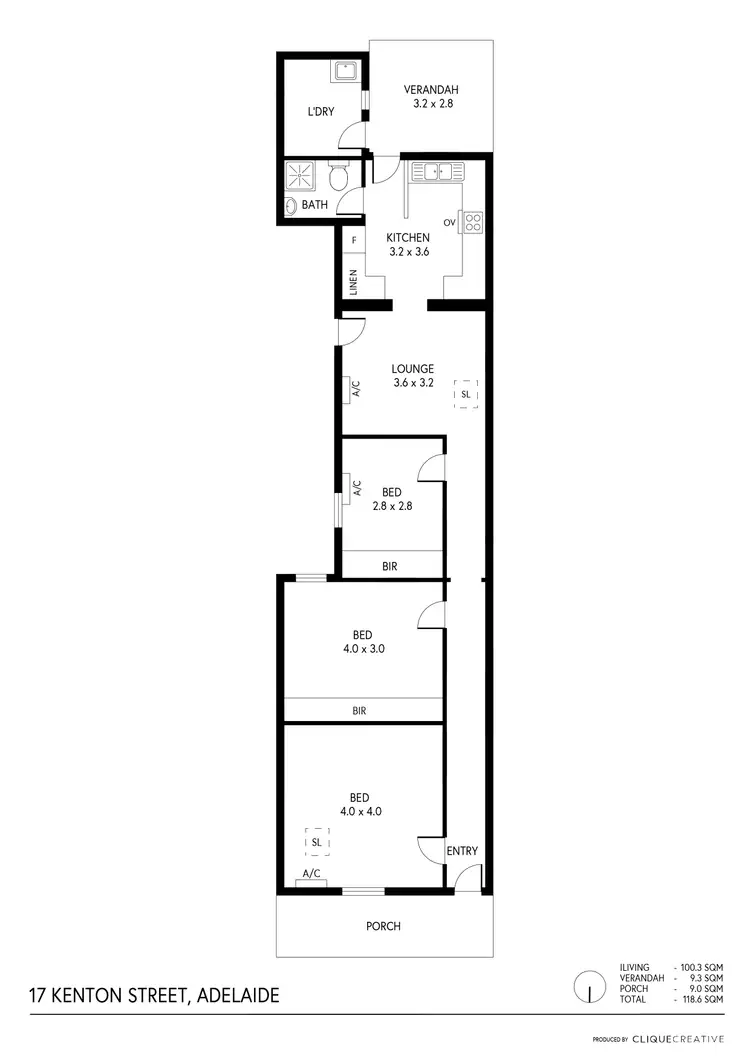 Floorplan of Homely house listing, 17 Kenton Street, Adelaide SA 5000