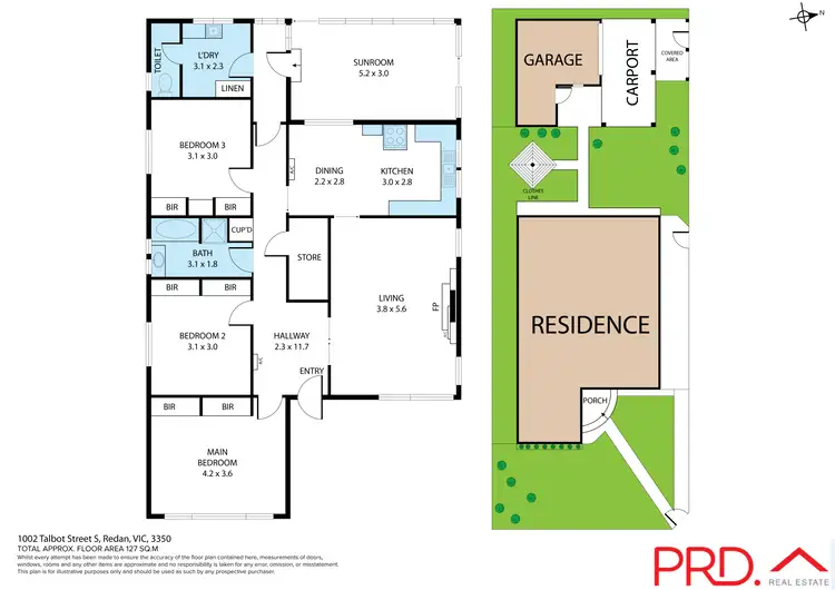 Floorplan of Homely house listing, 1002 Talbot Street South, Redan VIC 3350