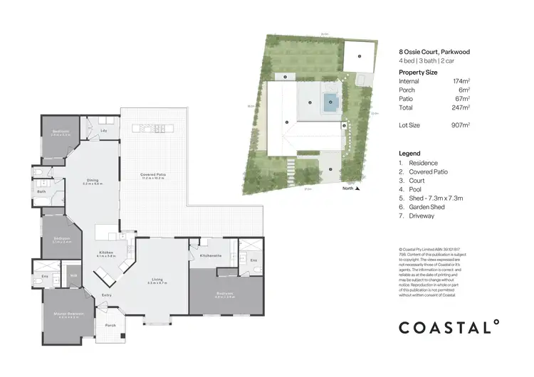 Floorplan of Homely house listing, 8 Ossie Court, Parkwood QLD 4214
