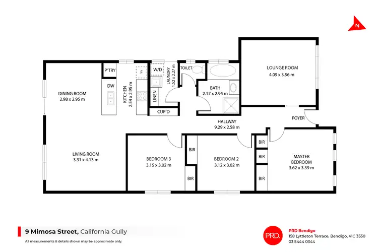 Floorplan of Homely house listing, 9 Mimosa Street, California Gully VIC 3556