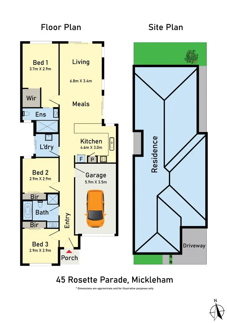 Floorplan of Homely house listing, 45 Rosette Parade, Mickleham VIC 3064