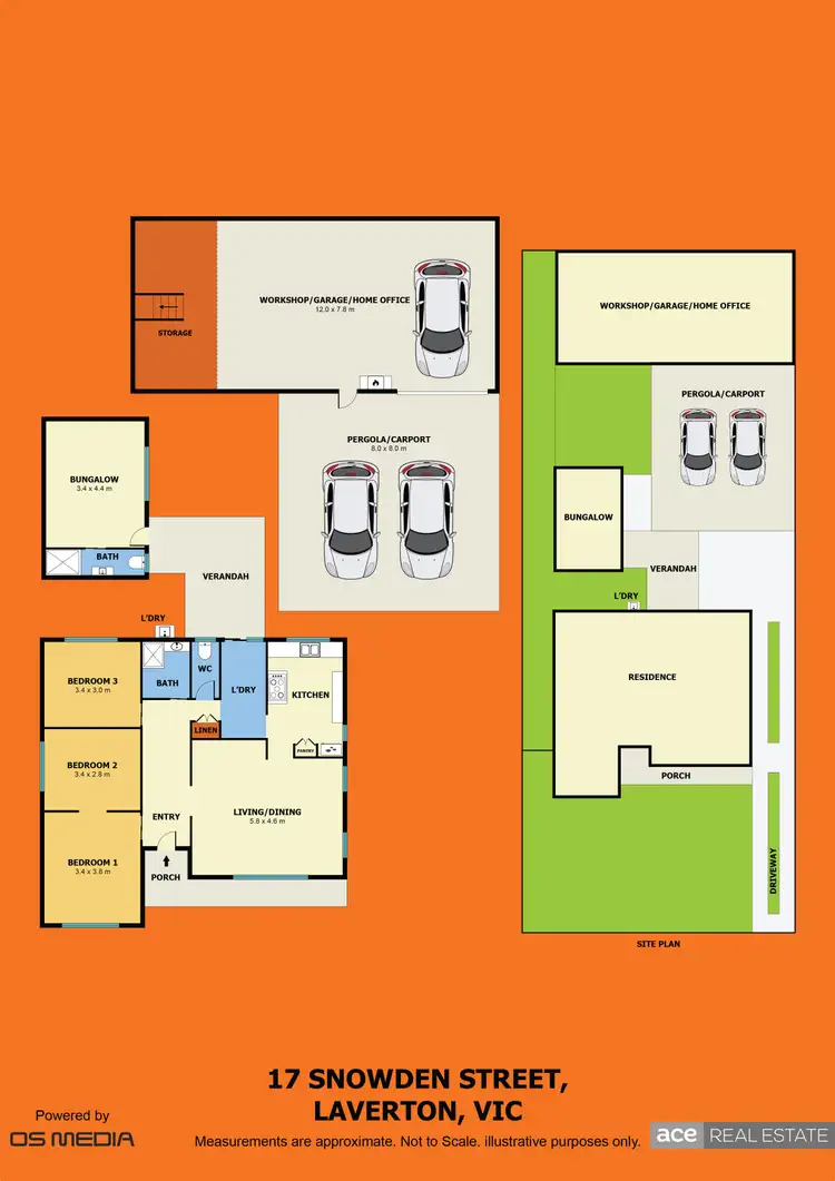 Floorplan of Homely house listing, 17 Snowden Street, Laverton VIC 3028
