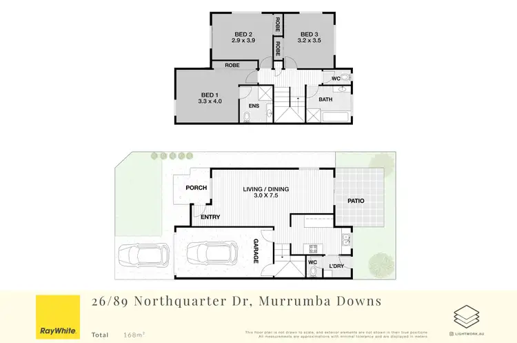 Floorplan of Homely townhouse listing, 26/89 Northquarter Drive, Murrumba Downs QLD 4503