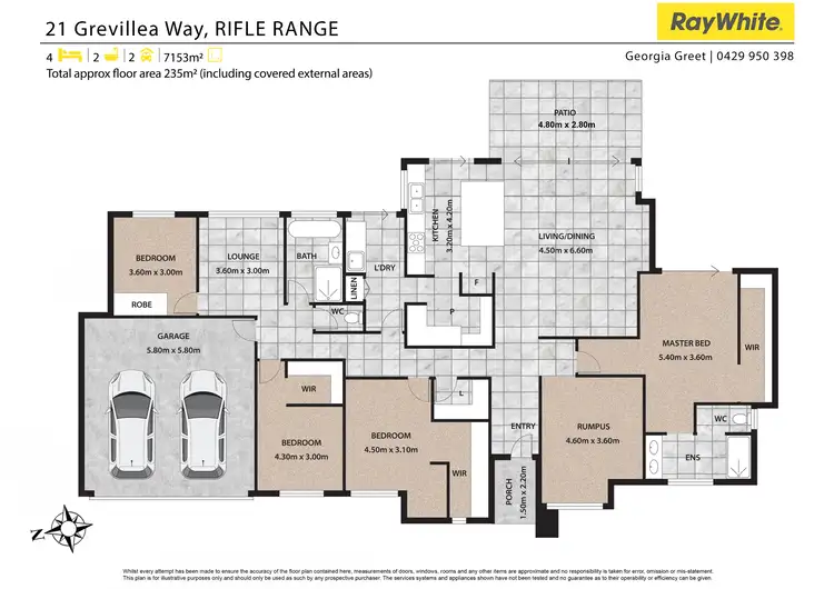 Floorplan of Homely house listing, 21 Grevillea Way, Rifle Range QLD 4311