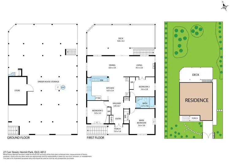 Floorplan of Homely house listing, 27 Carr Street, Hermit Park QLD 4812