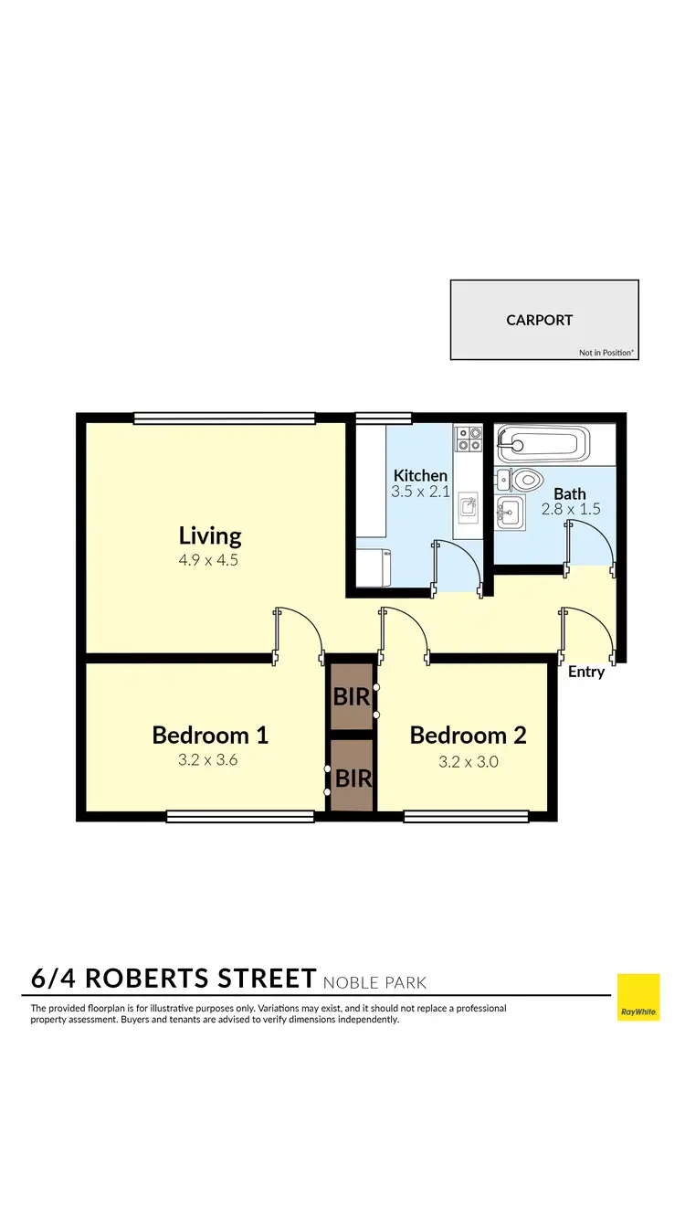 Floorplan of Homely unit listing, 6/4 Roberts Street, Noble Park VIC 3174