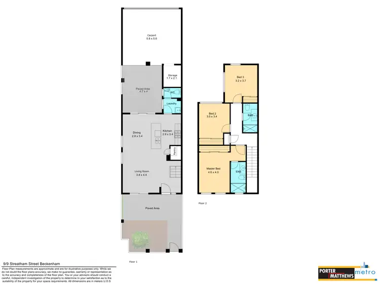 Floorplan of Homely house listing, 9/9 Streatham Street, Beckenham WA 6107