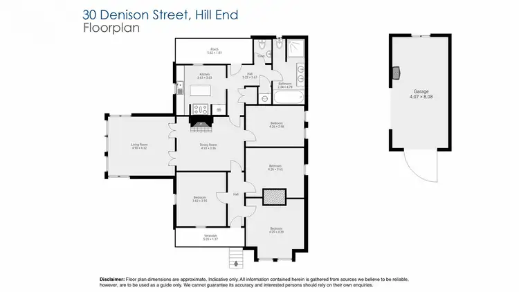 Floorplan of Homely rural property listing, 30 Denison Street, Hill End NSW 2850