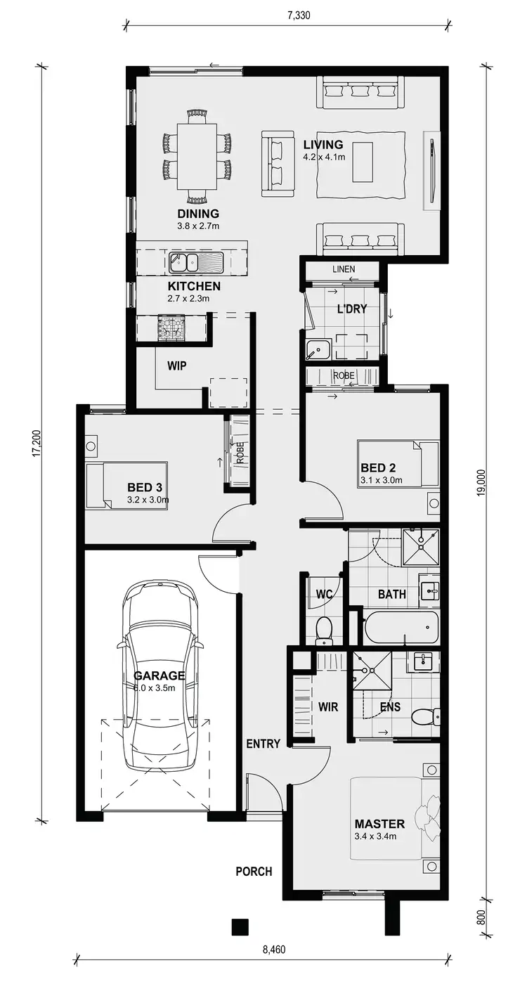 Floorplan of Homely house listing, Lot 1141 Pestone Cres (Lara), Lara VIC 3212