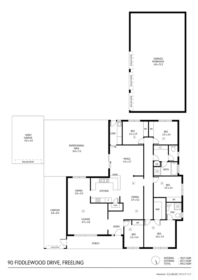 Floorplan of Homely house listing, 90 Fiddlewood Drive, Freeling SA 5372