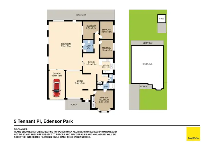 Floorplan of Homely house listing, 5 Tennant Place, Edensor Park NSW 2176