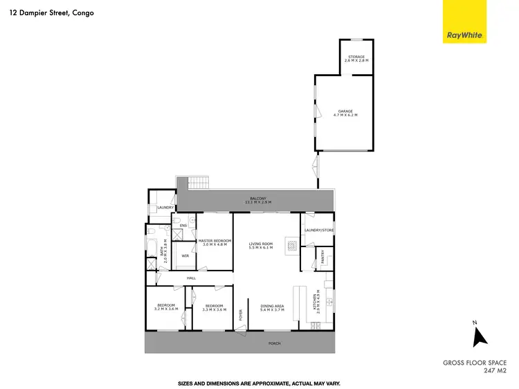 Floorplan of Homely house listing, 12 Dampier Street, Congo NSW 2537