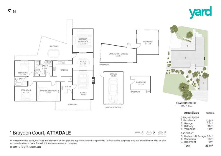 Floorplan of Homely house listing, 1 Braydon Road, Attadale WA 6156