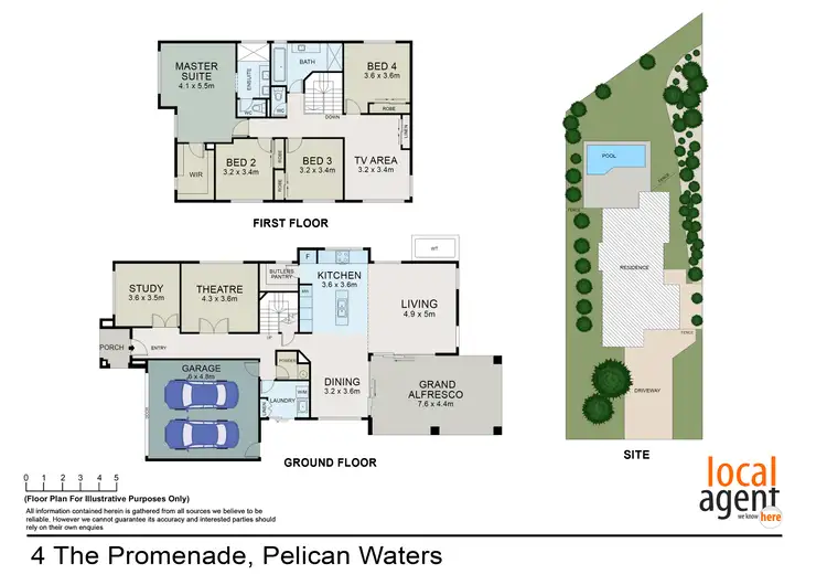 Floorplan of Homely house listing, 4 The Promenade, Pelican Waters QLD 4551