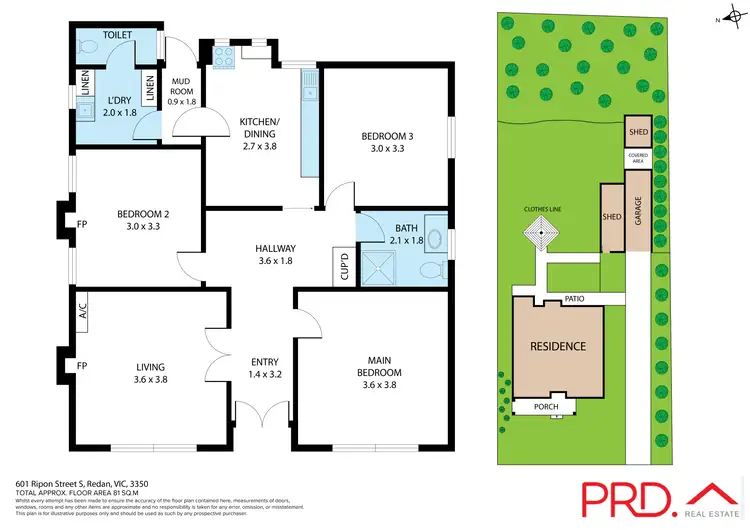 Floorplan of Homely house listing, 601 Ripon St South, Redan VIC 3350