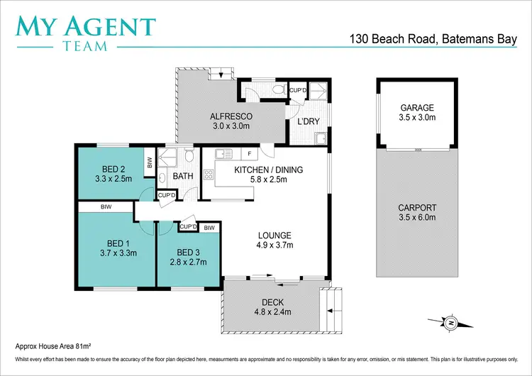 Floorplan of Homely house listing, 130 Beach Road, Batemans Bay NSW 2536