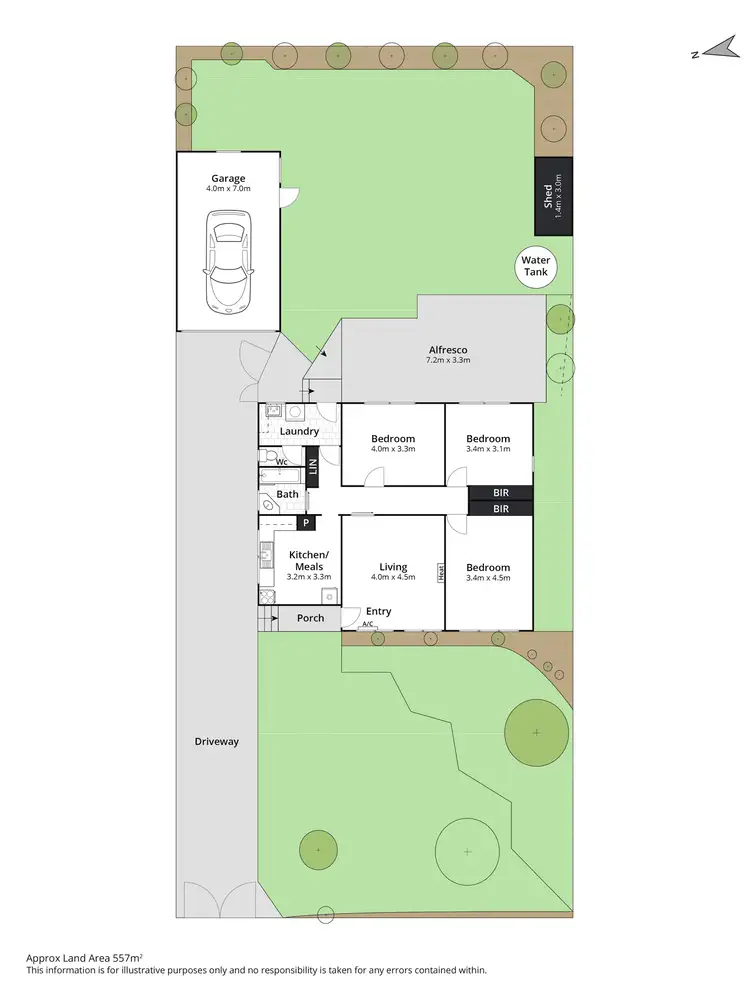 Floorplan of Homely house listing, 13 Fidge Crescent, Breakwater VIC 3219