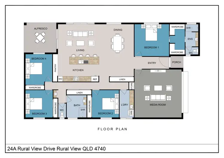 Floorplan of Homely house listing, 24A Rural View Drive, Rural View QLD 4740