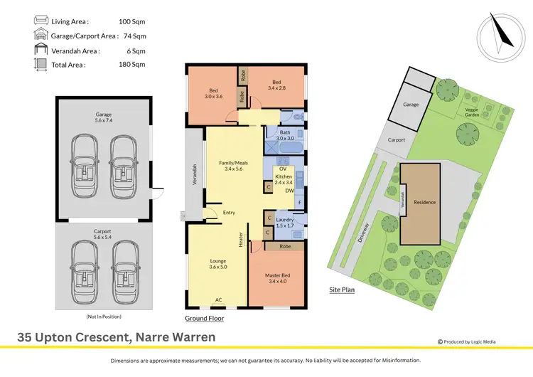 Floorplan of Homely house listing, 35 Upton Crescent, Narre Warren VIC 3805