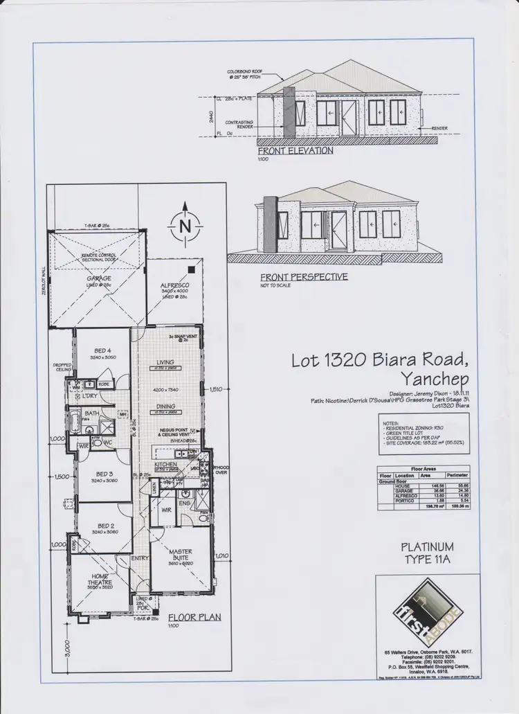 Floorplan of Homely house listing, 22 Biara Road, Yanchep WA 6035