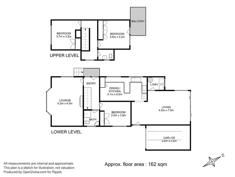 Floorplan of Homely house listing, 18 Lowelly Road, Lindisfarne TAS 7015