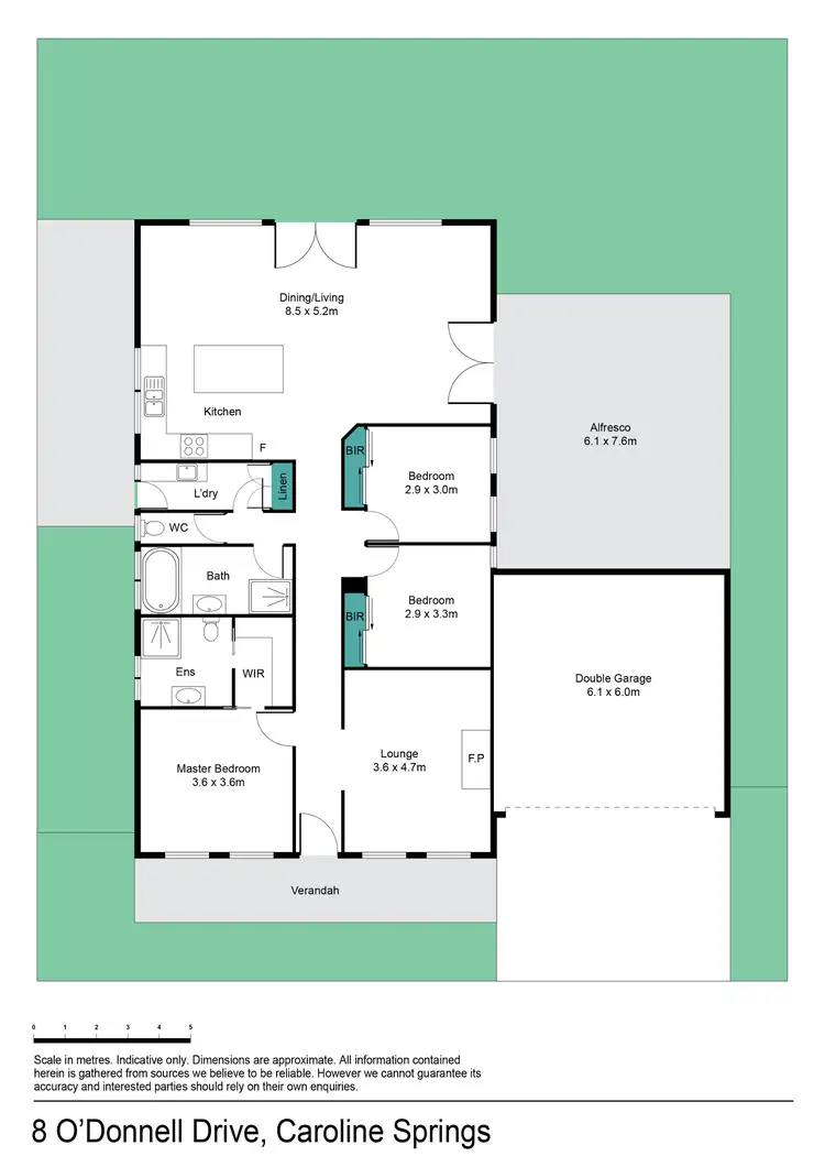 Floorplan of Homely house listing, 8 Odonnell Drive, Caroline Springs VIC 3023