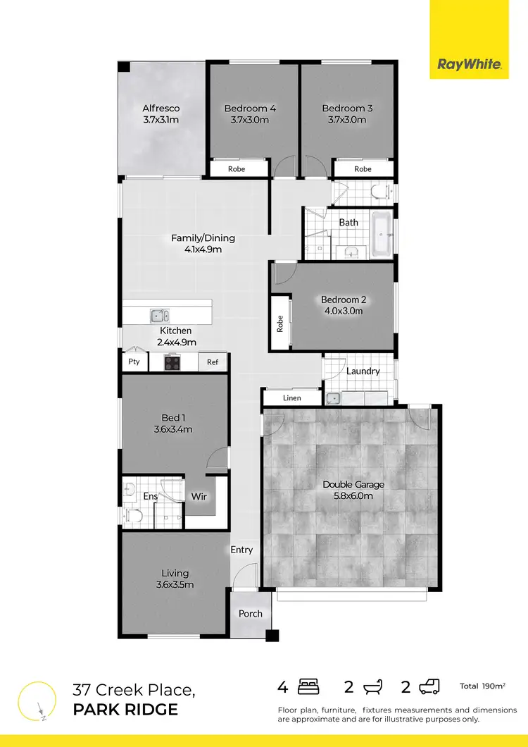 Floorplan of Homely house listing, 37 Creek Place, Park Ridge QLD 4125